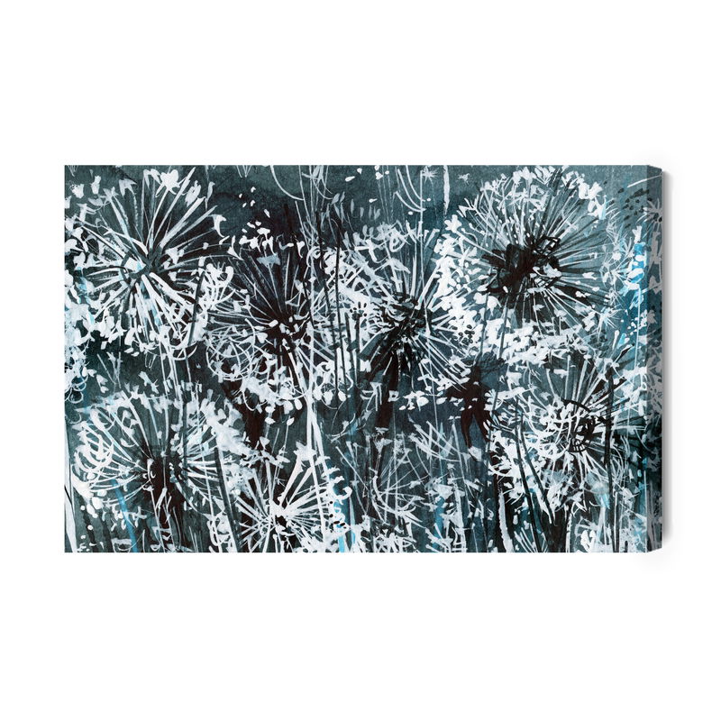 Ljuddämpande tavla - Dandelions like painted