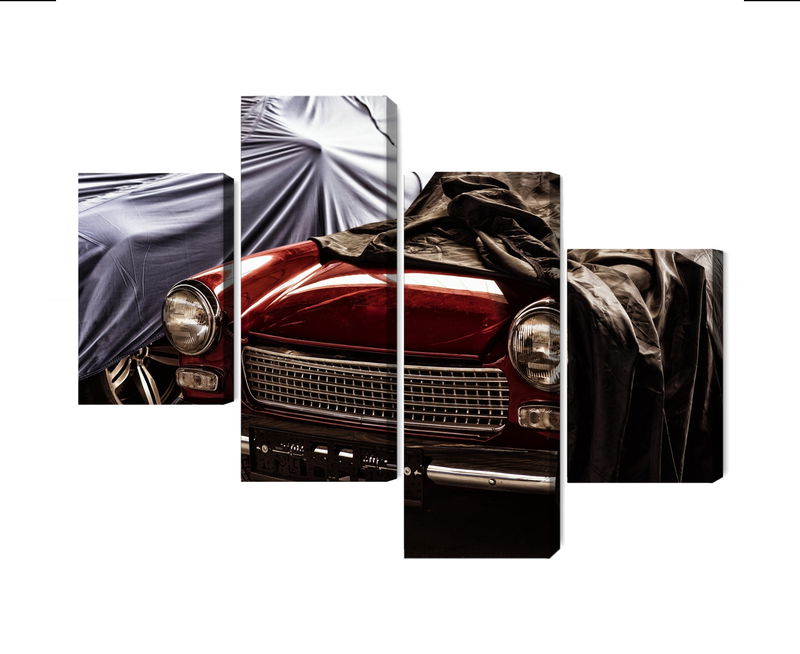 Ljuddämpande tavla - Italian retro car covered