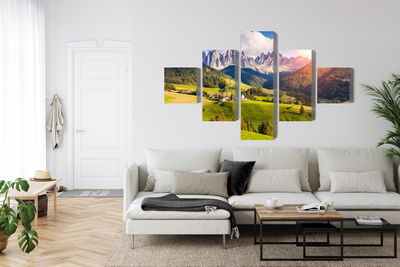 Ljuddämpande tavla - Sunny day in the mountains