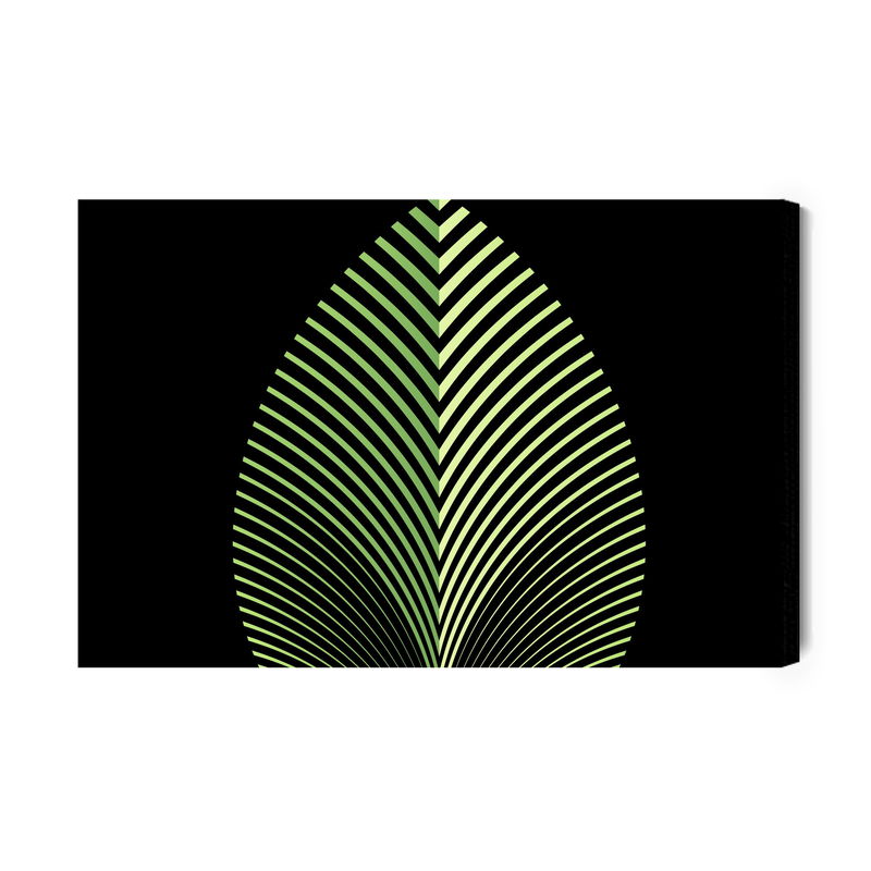 Ljuddämpande tavla - Abstract leaves pattern