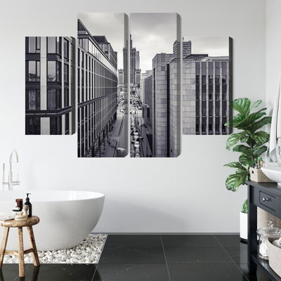 Ljuddämpande tavla - Black and white panorama