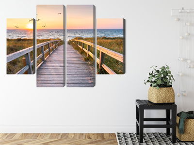 Ljuddämpande tavla - North sea pier 3d