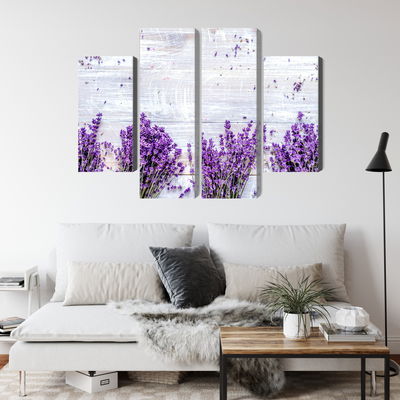 Ljuddämpande tavla - Lavender flowers on a rustic