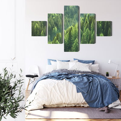 Ljuddämpande tavla - The green of the forest