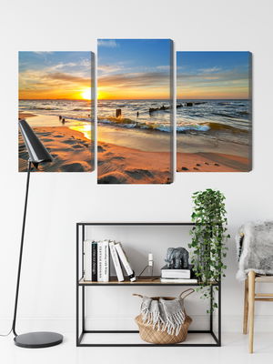 Ljuddämpande tavla - Baltic sea at sunset