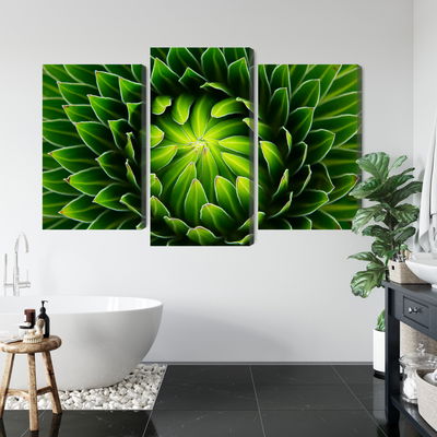 Ljuddämpande tavla - Green plant on a macro scale