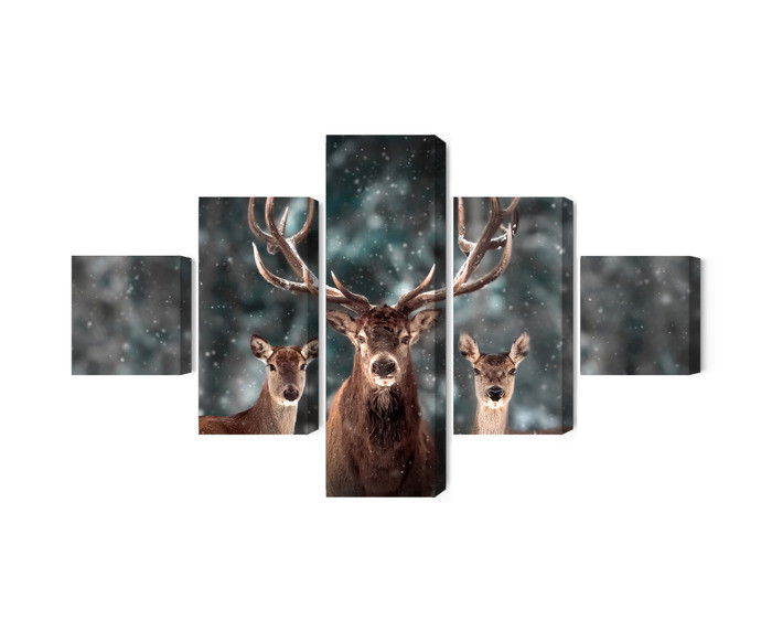 Ljuddämpande tavla - A deer and two does