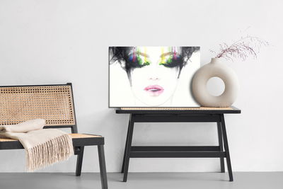 Ljuddämpande tavla - Abstract female face