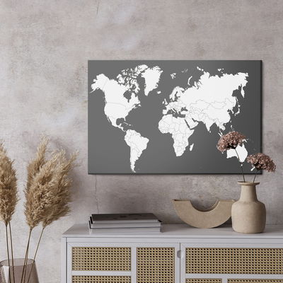 Ljuddämpande tavla - Classic world map