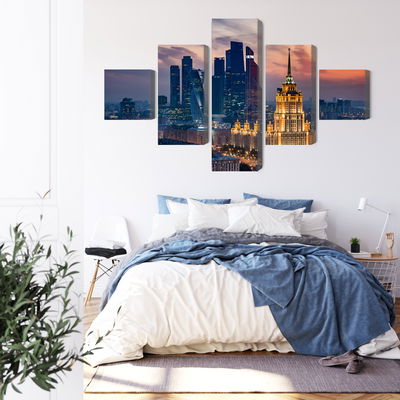 Ljuddämpande tavla - Aerial view of the moscow