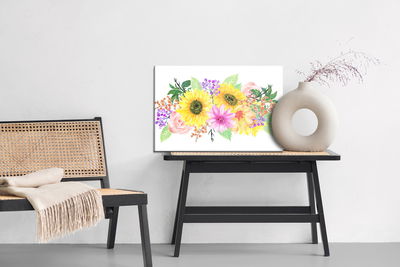 Ljuddämpande tavla - A floral composition as if