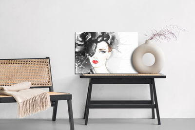 Ljuddämpande tavla - Portrait of a woman