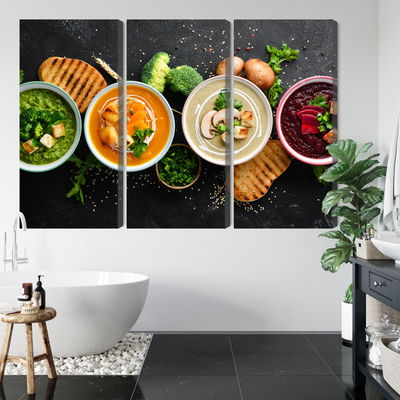 Ljuddämpande tavla - Vegetable cream soups