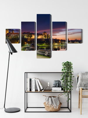 Ljuddämpande tavla - Wawel royal castle at sunrise