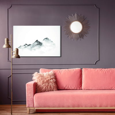 Ljuddämpande tavla - Mountains painted