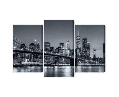 Ljuddämpande tavla - Panorama of New York at night