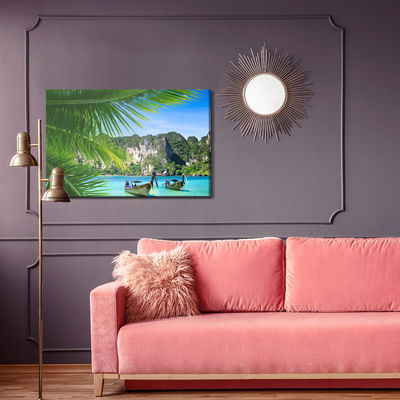 Ljuddämpande tavla - Sunny caribbean