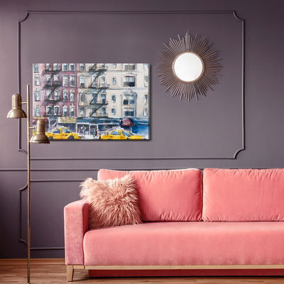 Ljuddämpande tavla - New York street painted