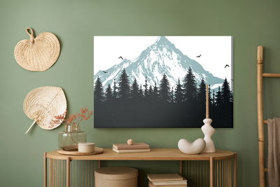 Ljuddämpande tavla - Forest at the foot