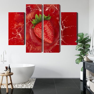 Ljuddämpande tavla - Juicy strawberry