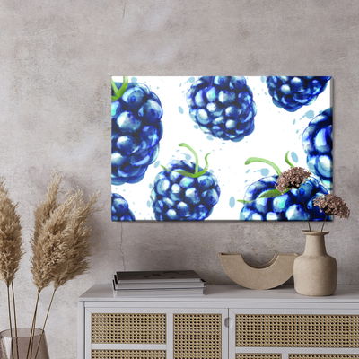 Ljuddämpande tavla - Painted blackberries