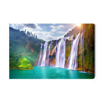 Ljuddämpande tavla - Jiulong waterfall in china