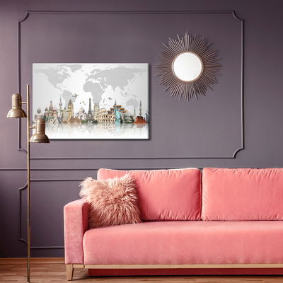 Ljuddämpande tavla - Famous buildings