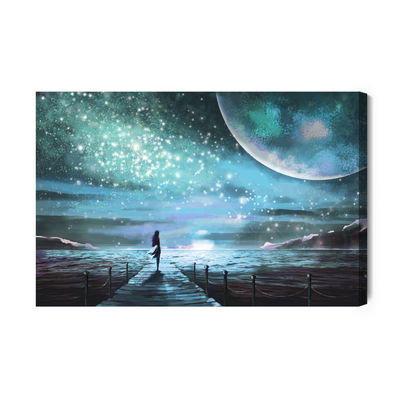 Ljuddämpande tavla - The sea and the pier