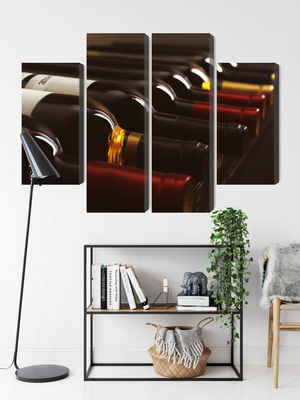 Ljuddämpande tavla - Delicious wine bottles