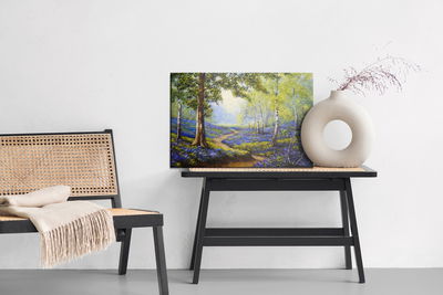 Ljuddämpande tavla - Path in the spring forest