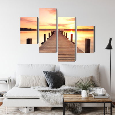 Ljuddämpande tavla - Sunset on the pier