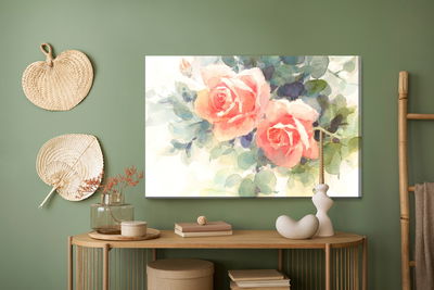 Ljuddämpande tavla - Beautiful colorful roses