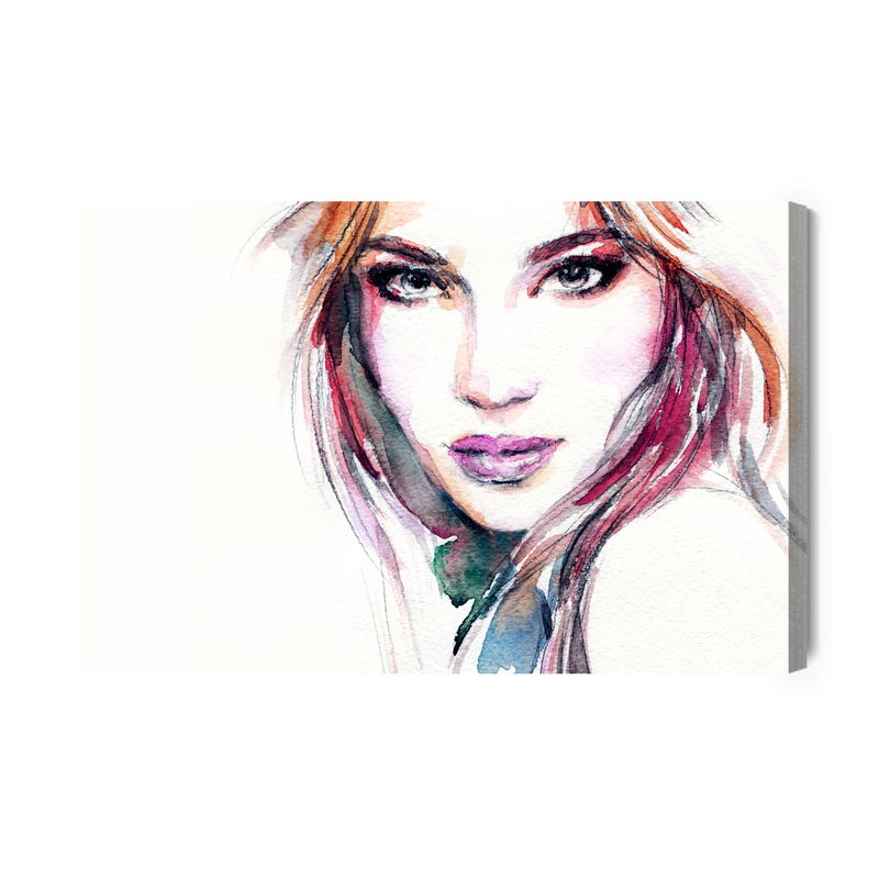 Ljuddämpande tavla - Watercolor portrait