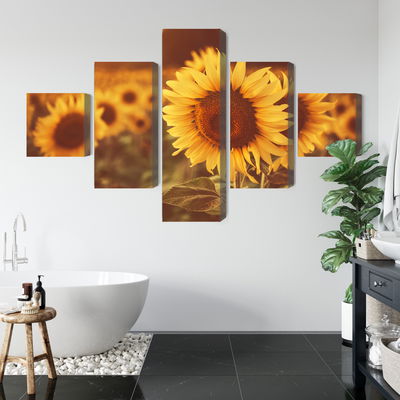 Ljuddämpande tavla - A field of sunflowers
