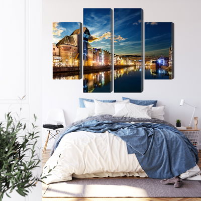 Ljuddämpande tavla - Gdansk wharf and the crane