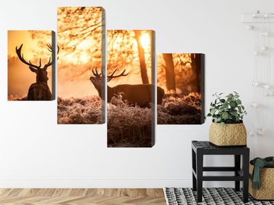 Ljuddämpande tavla - Two deer in the forest