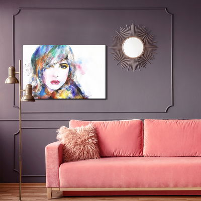 Ljuddämpande tavla - Watercolor portrait