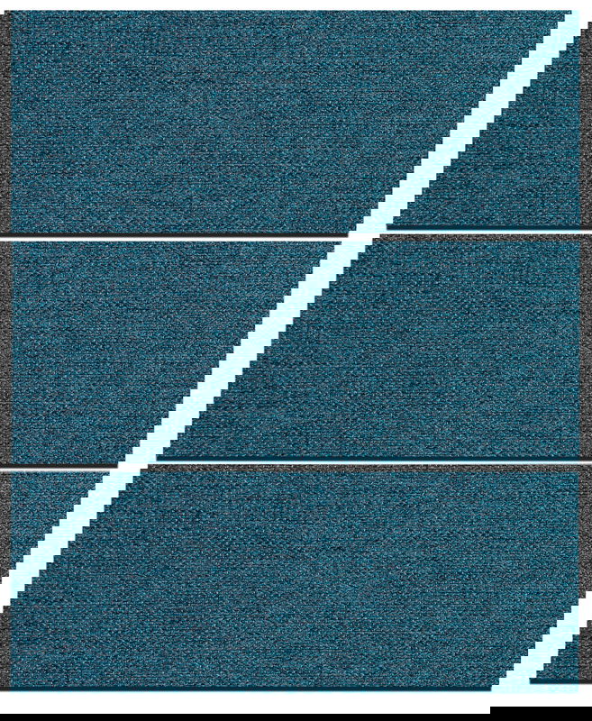 Ljudabsorbent till vägg - Wall 3-parts one liggande