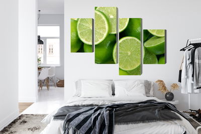 Ljuddämpande tavla - Lime halves