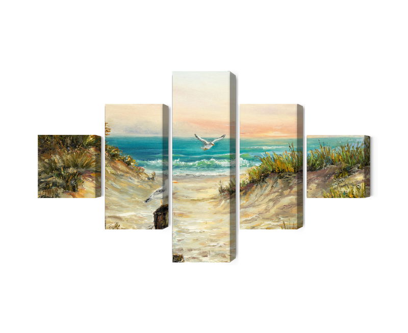 Ljuddämpande tavla - Painted sand dunes