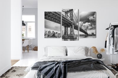 Ljuddämpande tavla - Manhattan bridge in New York