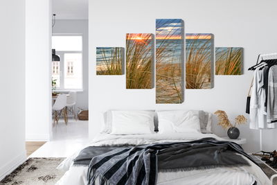 Ljuddämpande tavla - Sunrise on the beach of rügen