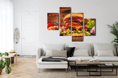 Ljuddämpande tavla - Homemade hamburger