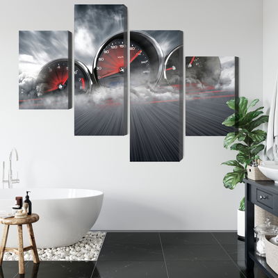 Ljuddämpande tavla - High speed car counters