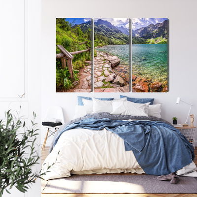 Ljuddämpande tavla - 3d view of the lake