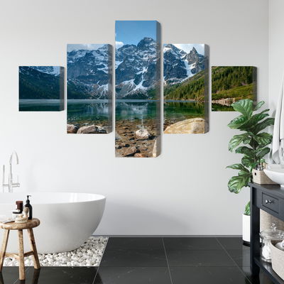 Ljuddämpande tavla - Morskie oko in the tatras 3d