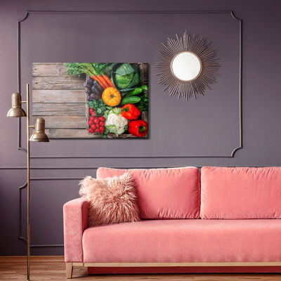 Ljuddämpande tavla - Vegetable basket on the table