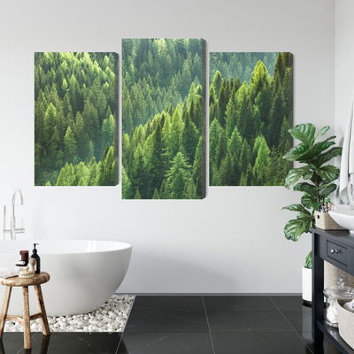 Ljuddämpande tavla - The green of the forest