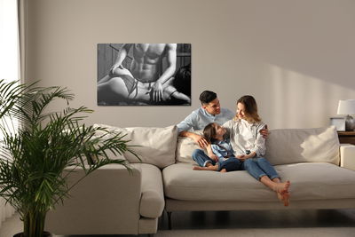 Ljuddämpande tavla - Sensual couple