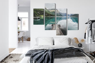 Ljuddämpande tavla - View of the lovatnet lake